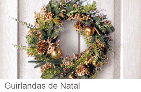 Guirlanda Natalina Enfeite De Porta Natal Com Rena 45cm